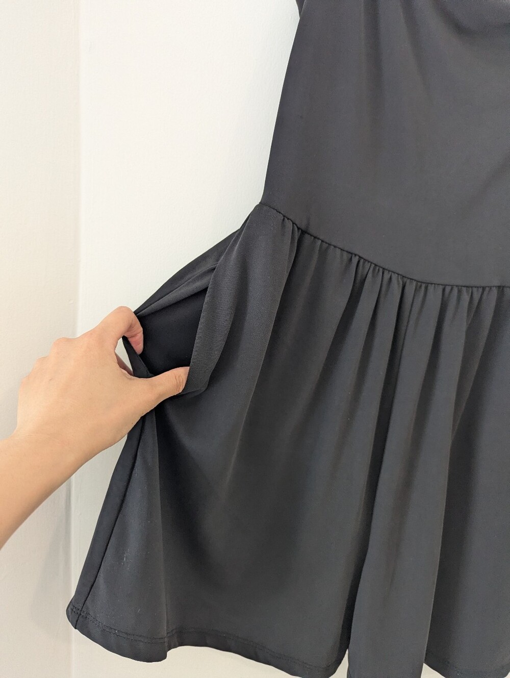 Dex The Georgina Romper: Black/Charcoal Cowl Neck Spaghetti Straps Small - Picture 7 of 10